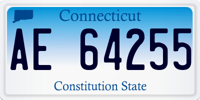 CT license plate AE64255