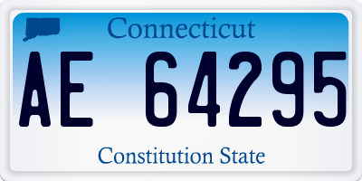 CT license plate AE64295