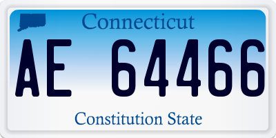 CT license plate AE64466