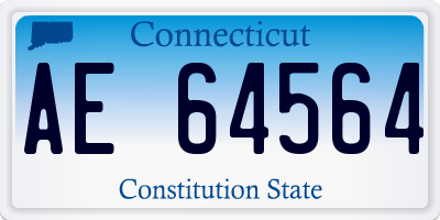 CT license plate AE64564