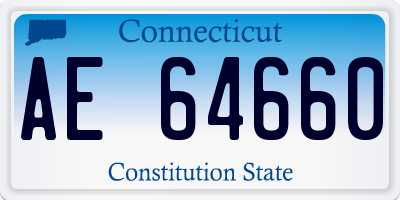 CT license plate AE64660
