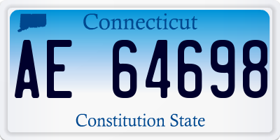 CT license plate AE64698