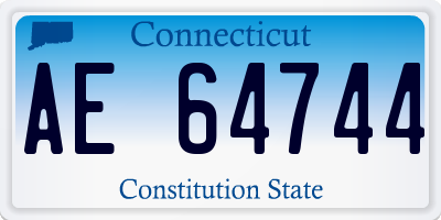 CT license plate AE64744