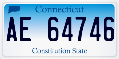 CT license plate AE64746