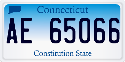 CT license plate AE65066
