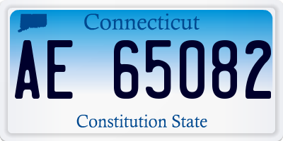 CT license plate AE65082