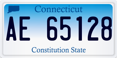 CT license plate AE65128