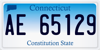 CT license plate AE65129