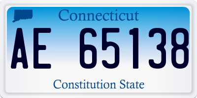 CT license plate AE65138