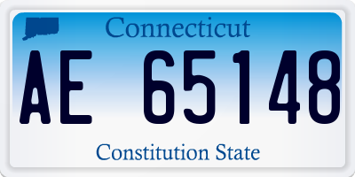 CT license plate AE65148