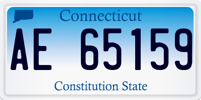 CT license plate AE65159