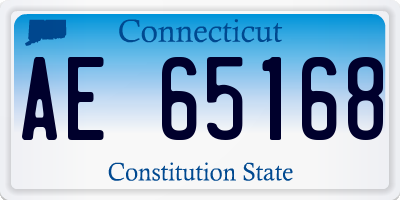 CT license plate AE65168