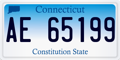 CT license plate AE65199
