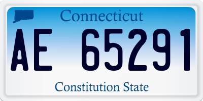 CT license plate AE65291