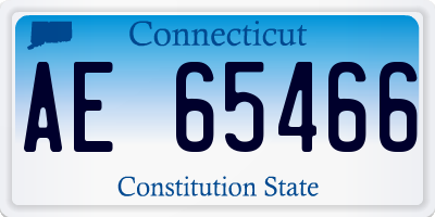 CT license plate AE65466