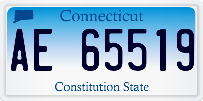 CT license plate AE65519