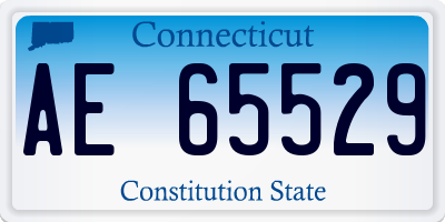 CT license plate AE65529
