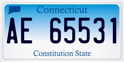 CT license plate AE65531