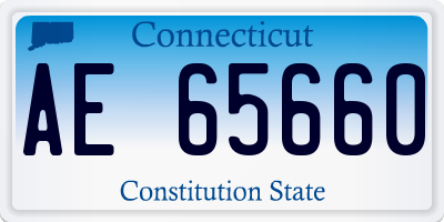 CT license plate AE65660