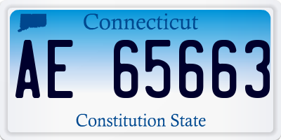 CT license plate AE65663