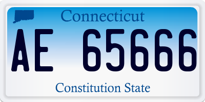 CT license plate AE65666