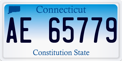 CT license plate AE65779