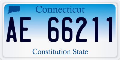CT license plate AE66211