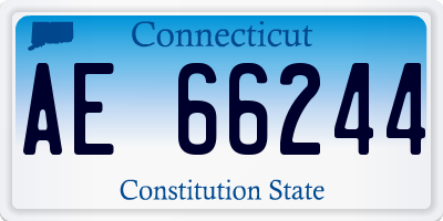CT license plate AE66244