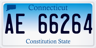 CT license plate AE66264