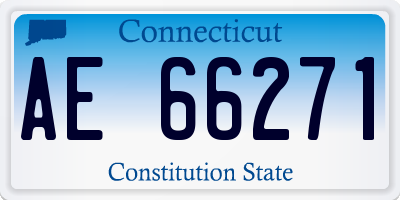 CT license plate AE66271