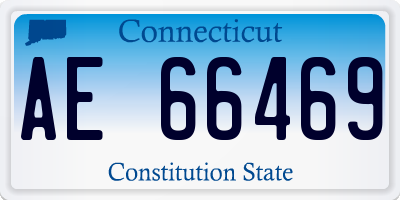CT license plate AE66469