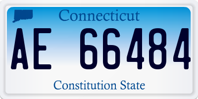 CT license plate AE66484