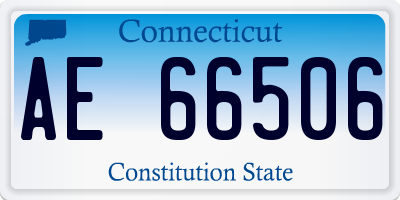 CT license plate AE66506