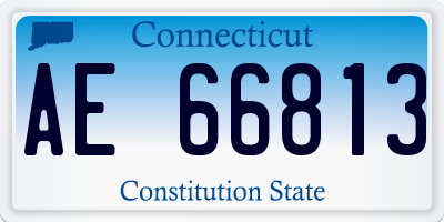 CT license plate AE66813