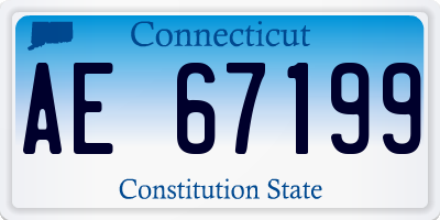 CT license plate AE67199