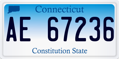 CT license plate AE67236