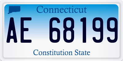 CT license plate AE68199