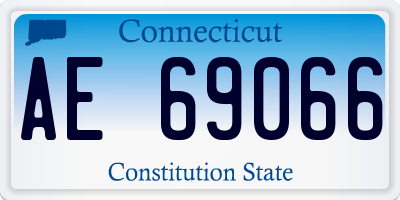 CT license plate AE69066