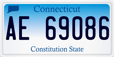 CT license plate AE69086