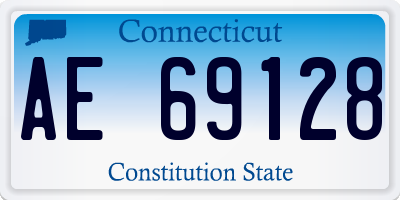 CT license plate AE69128