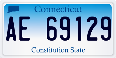 CT license plate AE69129