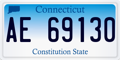 CT license plate AE69130