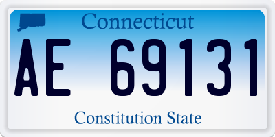 CT license plate AE69131
