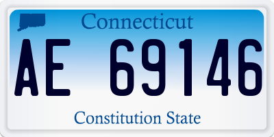 CT license plate AE69146