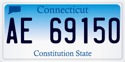 CT license plate AE69150