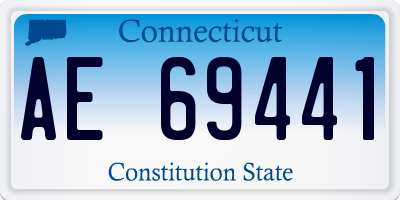 CT license plate AE69441