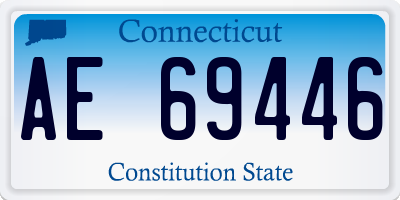 CT license plate AE69446