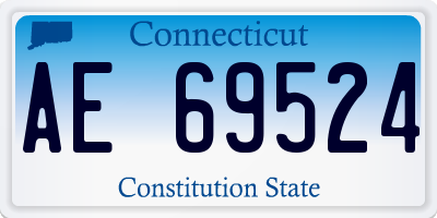 CT license plate AE69524
