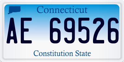 CT license plate AE69526