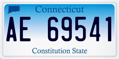 CT license plate AE69541